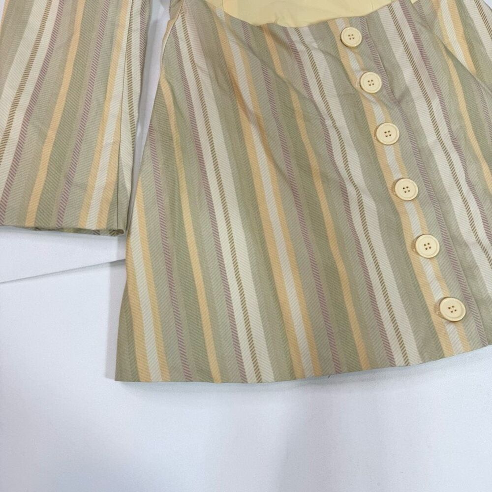 NWT Danielle Bernstein By WeWoreWhat Blazer Dress Womens Large Yellow Cut Out - Picture 4 of 10